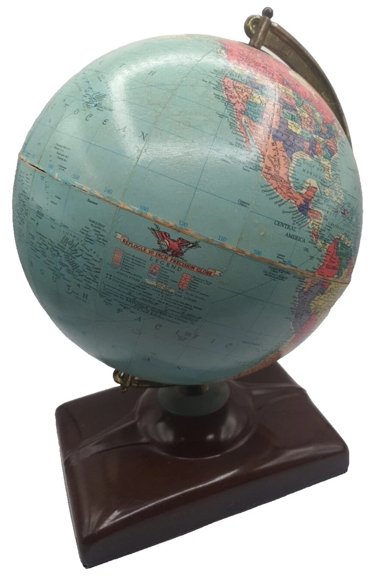 1940-1949 日期范围2 至8in。 英寸直径古董世界地球仪、天体地球仪| eBay