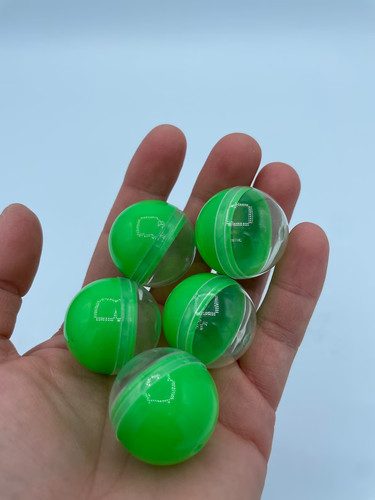 Choose Empty Clear-Colored Round Capsules 1.1 inch Bulk Mixed Colors