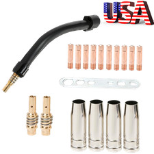 360 Flexible MIG Welding Neck Extension M6 Contact Tip Nozzle Kit 0.035"