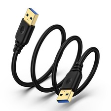 USB to Cable 6FT,USB 3.0 Type A Male A A-A 6 FT, Black