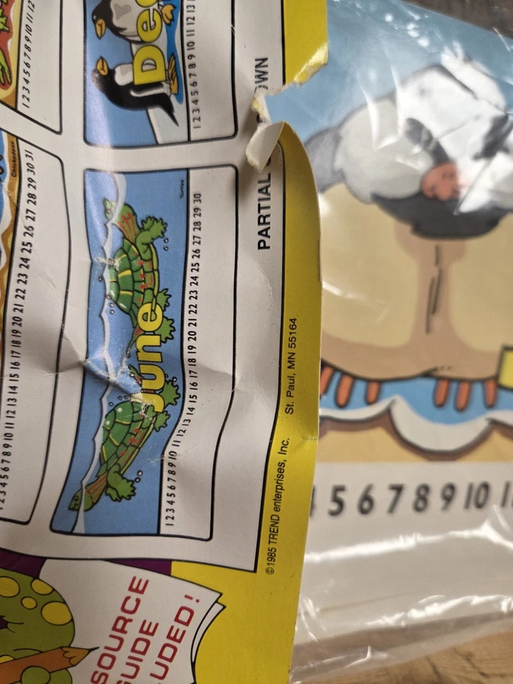 Juego de tablón de anuncios de línea de tiempo calendario Trend Enterprises 1985 vintage Foto 3 de 4