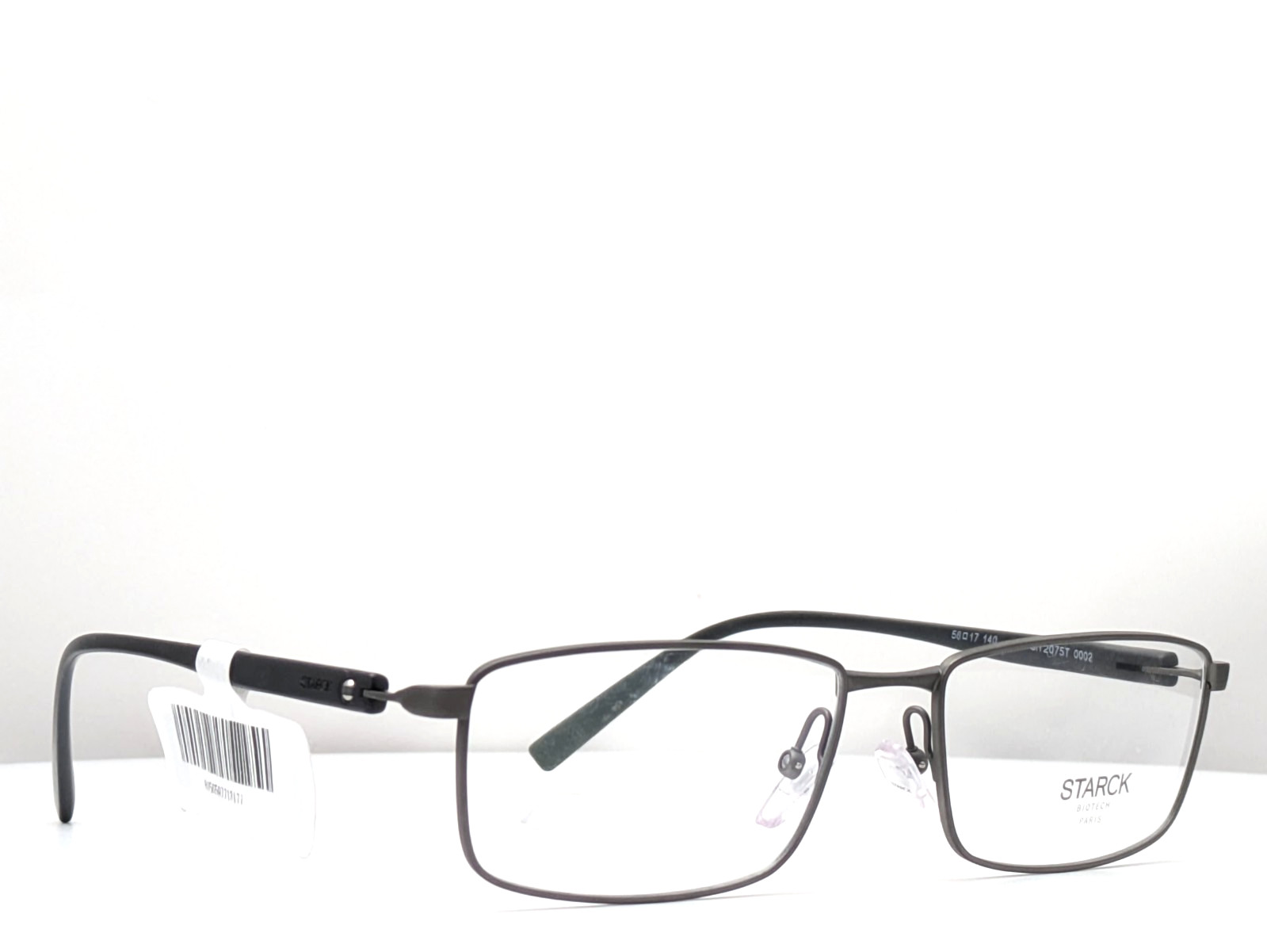 Starck SH 2075T 0002 Gunmetal Black Men's Eyeglasses Frames 56-17-140