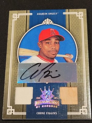 2005 Donruss Diamond Kings #7 Chone Figgins /200 Bronze Materials Signature auto