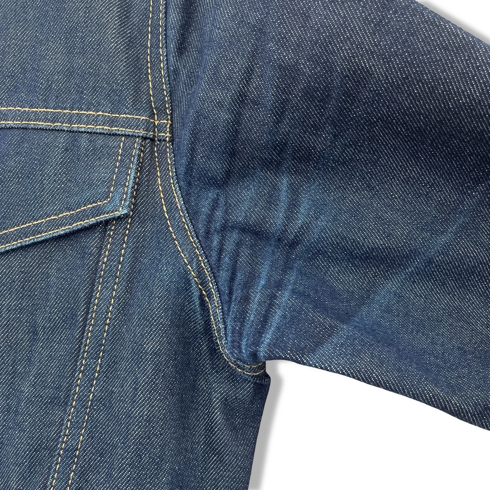 Hebtroco Lucky13 Selvedge Denim Jacket Men's Medium Navy image 6