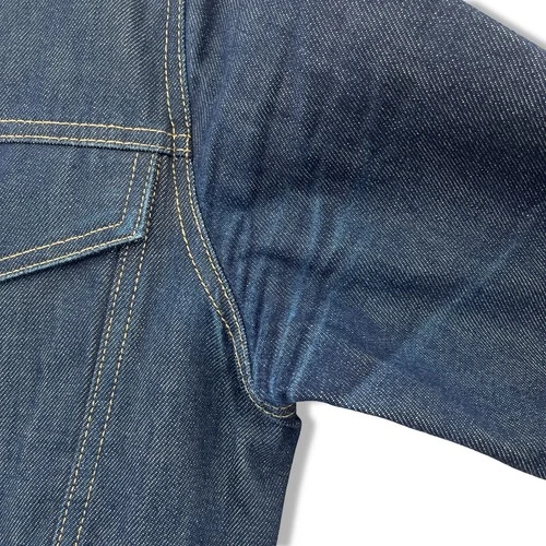 Hebtroco Lucky13 Selvedge Denim Jacket Men's Medium Navy image 6