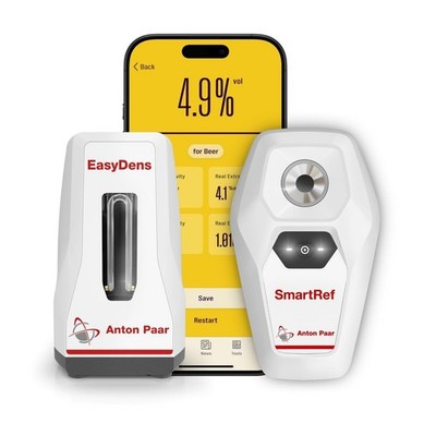 Alcohol Meter by Anton Paar   Includes EasyDens Hydrometer & SmartRef Refract...