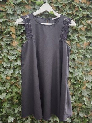 MANGO Casual Damenkleid mit Spitzeneinsätzen - Größe M