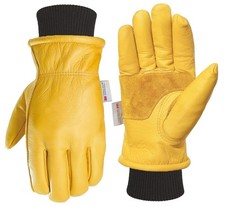  1 Guantes T rmicos De Cuero Calientes Para Trabajo Duro Hombre El Frio Invierno