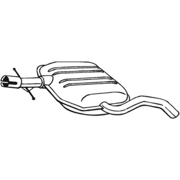 Bosal MittelschalldäMpfer SchalldäMpfer FüR VW Golf IV Cabriolet 1E7 1H1-image
