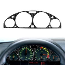 Carbon Fiber Dashboard Gauge Panel Cover Trim For Bmw 3 Series E46 1998-2005
