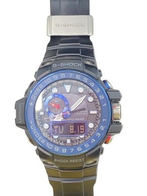 CASIO G-SHOCK GWN-1000B-1BJF Black/Blue Resin Solar Digital Analog Watch