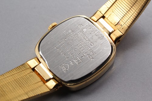 Vintage 1986 N MINT Seiko Bracelet 1221-5340 SGP Gold Quartz Womens Watch JAPAN - Picture 5 of 10