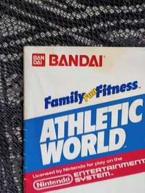 *READ* Athletic World Family Fun Fitness Bandai NES Rare Variant