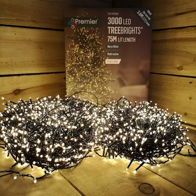 Premier 3000 Multi Action LED Treebrights mit Timer (warmweiß) 