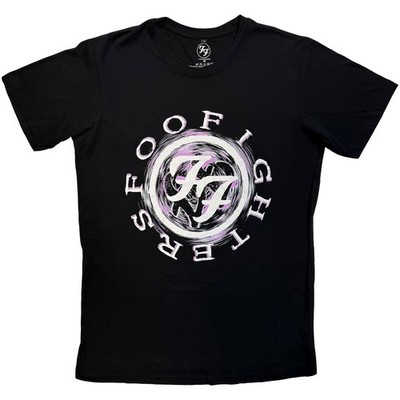 Foo Fighters Wheel Logo Shadow Premium Carbon Official T-Shirt Mens