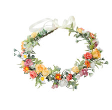 Fairy Flower Crown Headband Elf Floral Halo Headpiece Prom