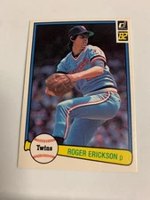 1982 Donruss Minnesota Twins Roger Erickson