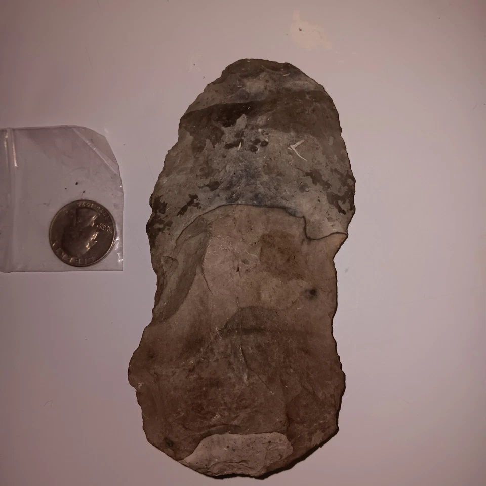 Primitive tool, Native American Indian stone hand axe head. - Image 2 of 4