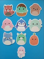 STICKERS UPICK Squishmallows UPICK Various Animals Cute Cartoon PEEL  STICK