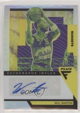 2020-21 Panini Flux Auto Influx Silver Prizm Will Barton #AI-WBA Auto 0s9t