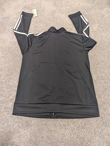 Adidas Track Jacket Youth XL (18/20) Black Full Zip Track Top NWT - Picture 9 of 10