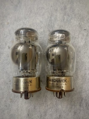 Tungsol Manavox Label 6550 KT88 Grey Plate OOO getter NOS Tested Matched Pair