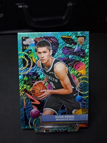 2025 Topps Cosmic Chrome Egor Demin #39 Aqua Equinox Refractor /199 RC