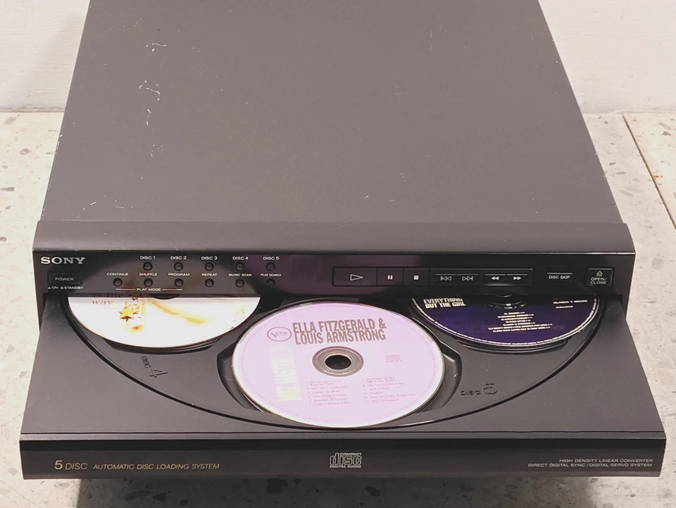 SONY CDP-C352M Hi-Fi 5 disc multi changer compact disc CD player JAPAN - Image 4 of 4