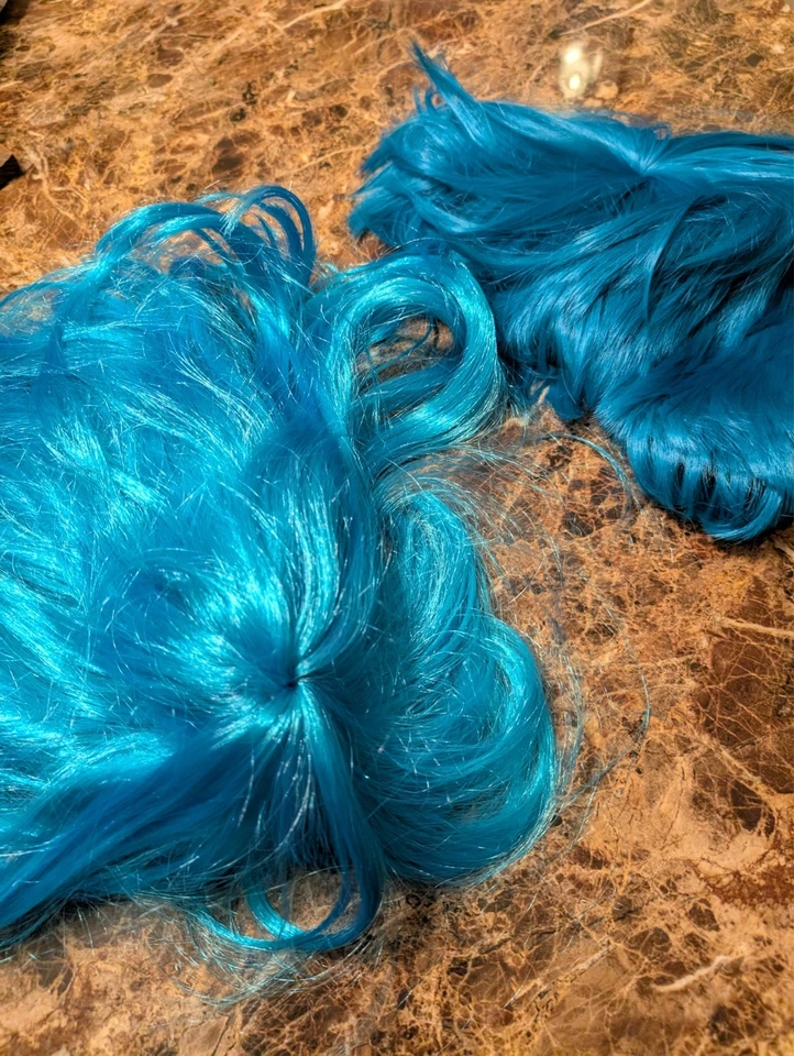 2 PELUCAS KATY PERRY AZUL para COSPLAY, COCERTS, USO DIARIO, ¡HALLOWEEN! Foto 2 de 3