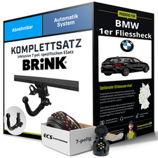 Anh�ngerkupplung BRINK abnehmbar f�r BMW 1er Fliessheck +E-Satz NEU kpl.