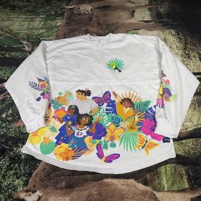 Disney Spirit Jersey Shirt Encanto Time To Shine Medium White Graphic Sweatshirt