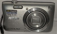 Nikon COOLPIX S3700 Black 20.1MP 8x Optical Lens Compact Digital Camera