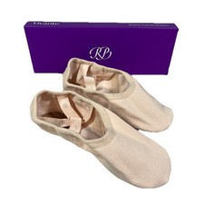 NIOB Russian Pointe Vivante PINK Stretch Canvas Ballet Slippers Kids Size 4.5 CH