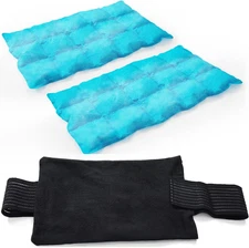2 Ice Packs for Injuries Reusable, Cold and Hot Packs for Injuries, Joint Pain, 