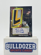 2026 Topps Finest Hunter Barco Rookie Patch Autograph Black /10 RC