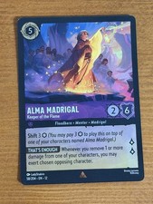 Disney Lorcana Alma Madrigal - Keeper of the Flame Floodborn Rare 58/204