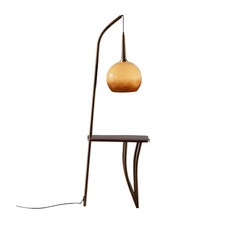 Retro Floor Lamp w/ Side Table Vintage Living Room Bederoom Lighting Home Decor