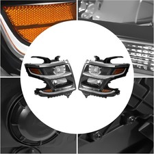 For 2015 2016 2017 Tahoesuburban Headlights Halogen Left Right Side 1 Pair For 2015 2016 2017 Tahoesuburban Headlights Halogen Left Right Side 1 Pair