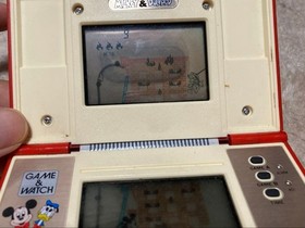Nintendo Game and Watch Mickey & Donald DM-53 Handheld Multi Screen 1982 s1524M