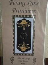Penny Lane Primitives Natures Gift Table Runner Applique Quilt Pattern Wool Felt