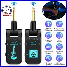 131Ft Wireless Guitar System Wireless Audio Electric Guitar Transmitter Receiver