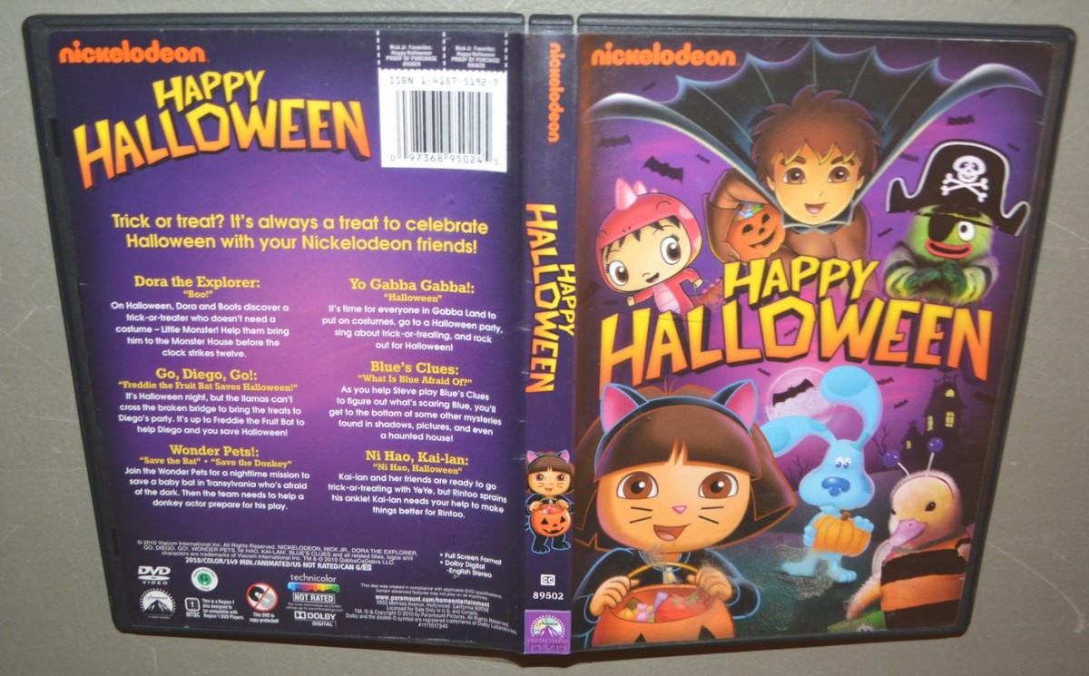 DVD - Nickelodeon Happy Halloween - Dora, Diego, Wonder Pets, Yo