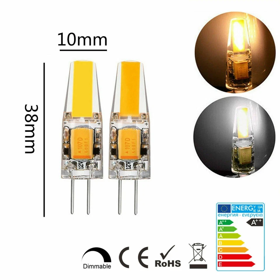 G4 LED COB 3W 7W 9W Stiftsockel Birne Leuchtmittel Kaltweiß/Warmweiß Dimmbar 12V - Bild 4 von 4
