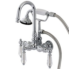 Kingston Brass AE8TWLL Wilshire Wall Mounted Tub Filler Trim - Chrome