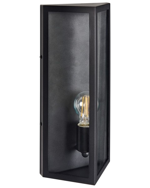 AußEnwandleuchte Metall / Glas Schwarz 41 Cm Modern IP44 Pactolus-image