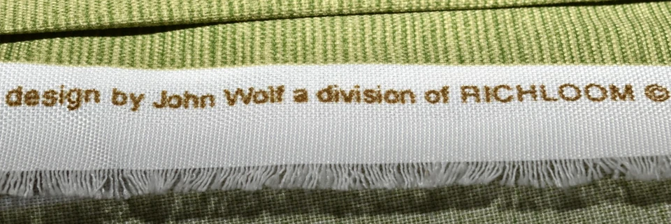 2009 John Wolf by Richloom Blue Green Brown Striped Upholstery Fabric 55" x 26" - Image 4 of 4