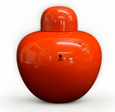 RARO vaso zenzero vintage anni 60 Venini Murano Italia vetro artistico opaco cinse