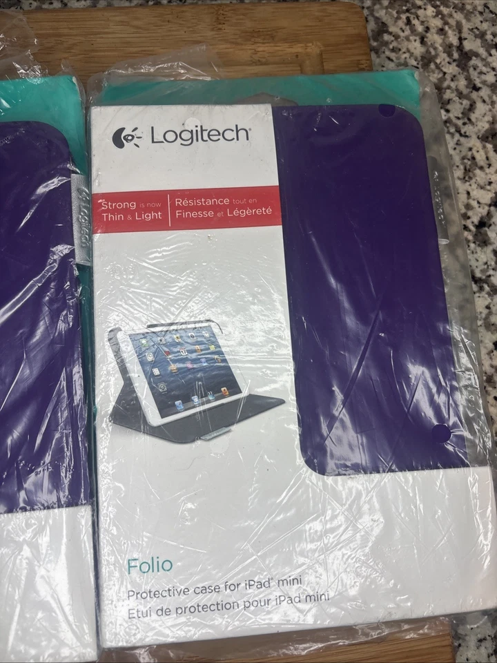 3 BRAND NEW Logitech Folio & Any Angle  Protective case for iPad mini  2 Purple - Image 4 of 4