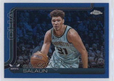 2025-26 Topps Chrome Blue Refractor 55/150 Tidjane Salaun #8 11nu