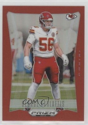 2024 Panini Prizm Deca Red Prizm 25/199 George Karlaftis #155 0c7w